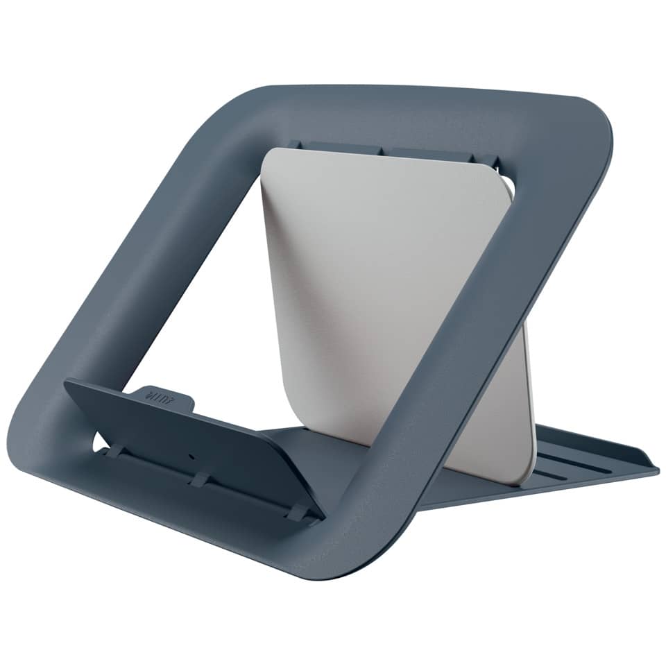 Laptopständer, Faltbarer Ständer, Verstellbar, Metallisch Grau, Schreibtischzubehör