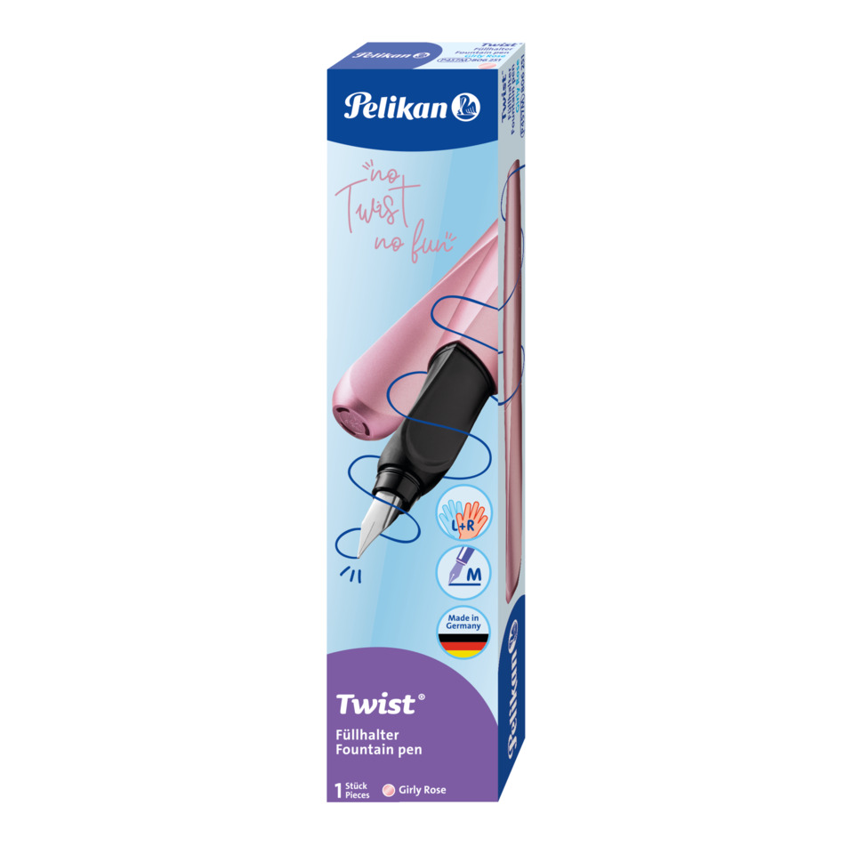Tintenfüller, Fountain pen, Füllhalter, Nib, Twist, Tintenfüllhalter, Fountain pen, Girly Rose, Twist, Deutschland-Produkt