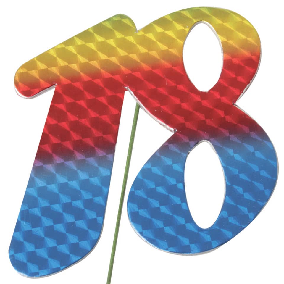 letter, decor, rainbow, foil, birthday