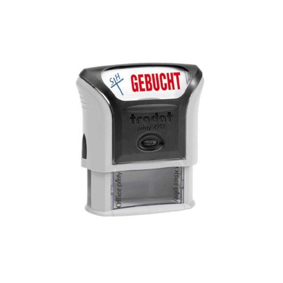 Schreibstempel, Druckstempel, Büro Stempel, Klartext, Gepunktet?