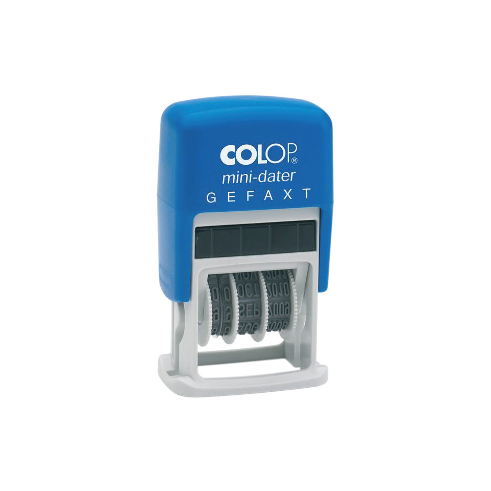 Stempel, Druckstempel, Mini-Dater, Gefaxt, Stempelinhalt