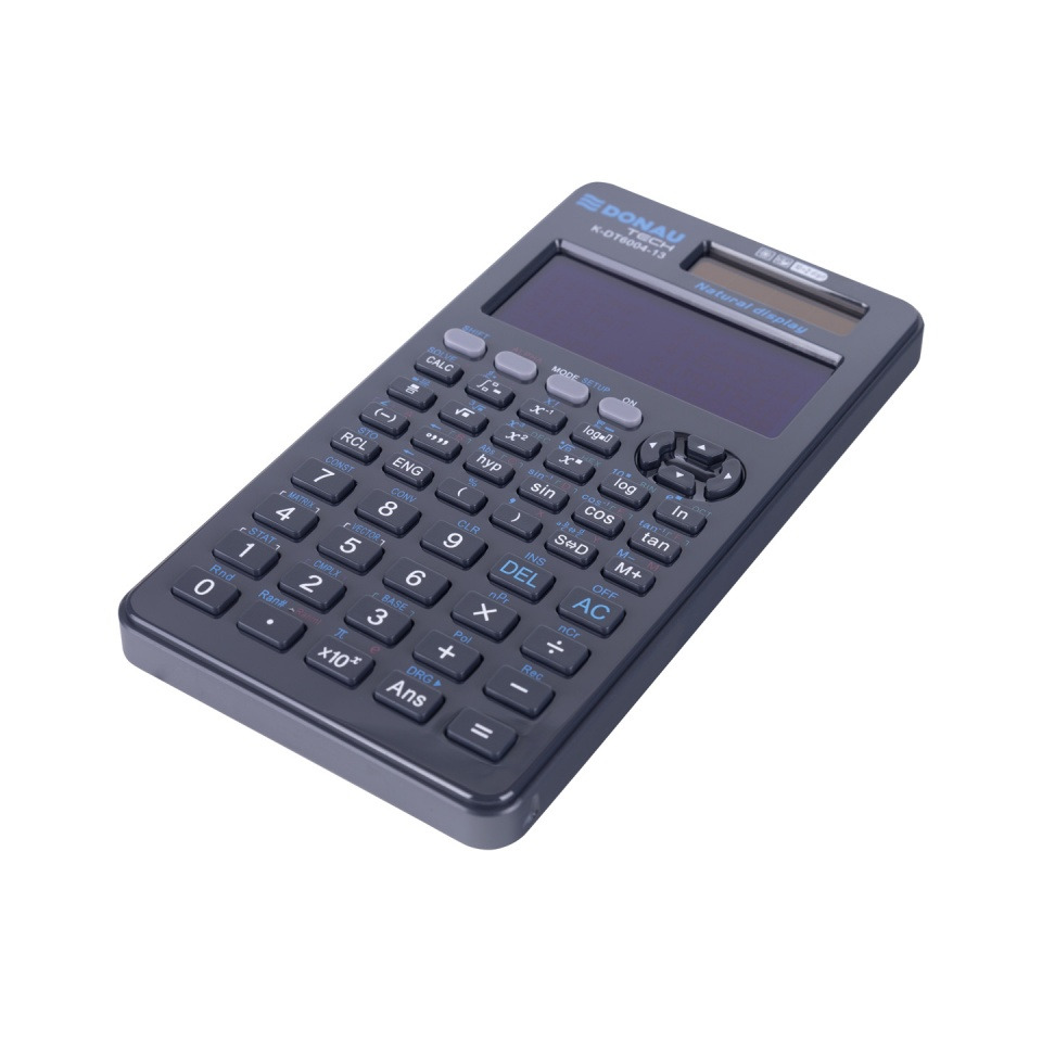 Taschenrechner, Taschenrechner wissenschaftlich, Casio, Anzeige, Tastenfeld, Schwarz/Anthrazit