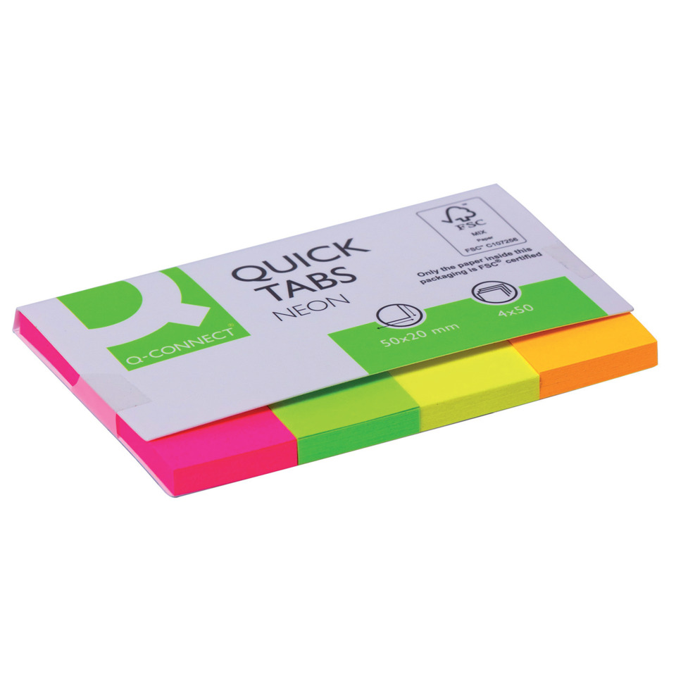Post-it Notizenblock, Neon Marker, Haftenotizen, Mehrfarbig, Schreibpapier