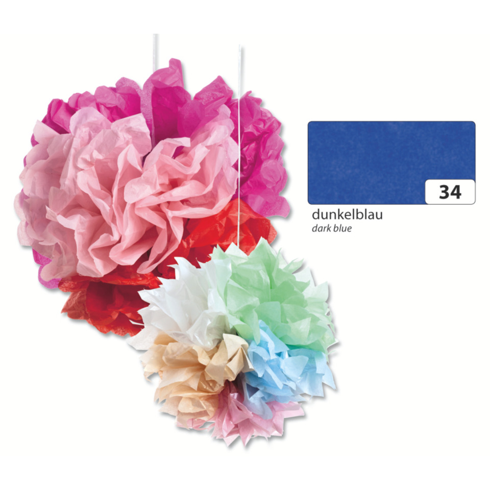 Papierblumen, Girlande, Distanzbälle, bunte Blumen, Dekoration