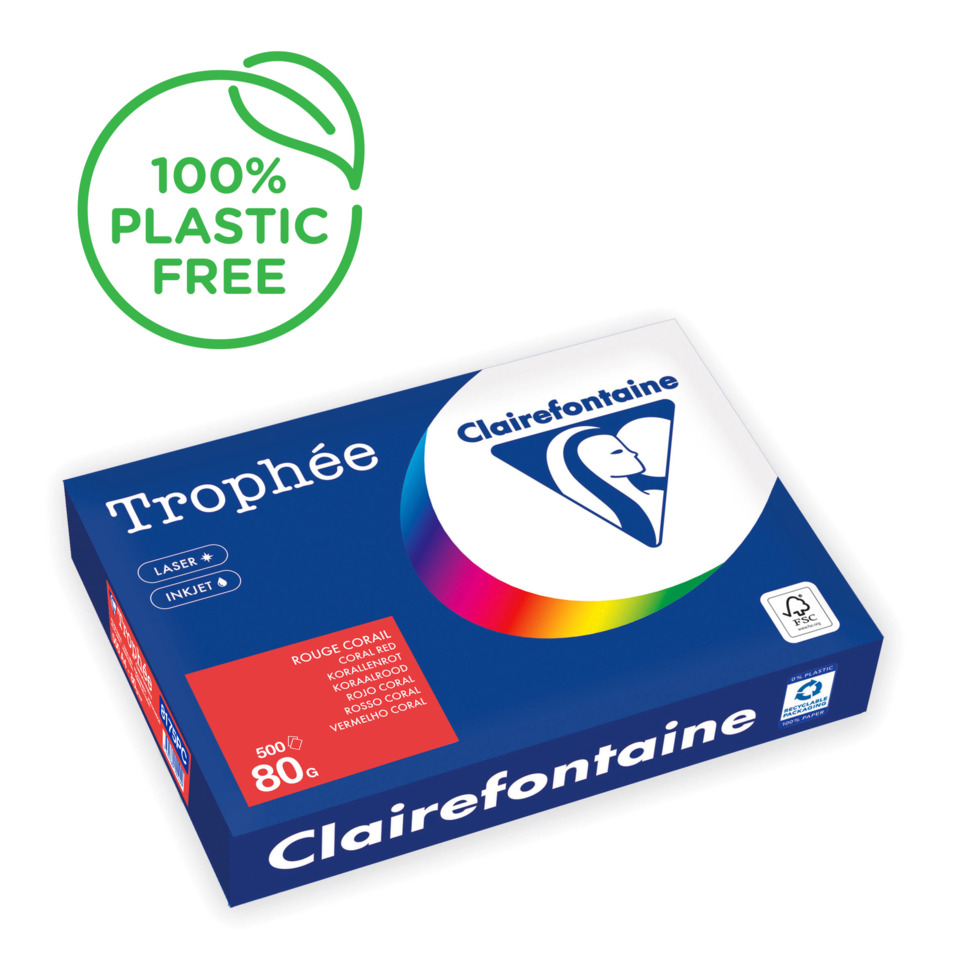Trophee, Clairefontaine, Papierbox, Farbdruck, 80g
