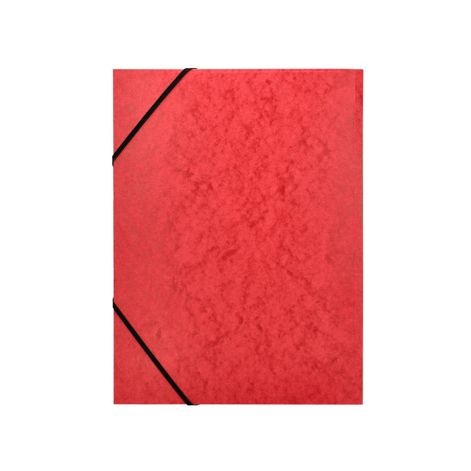 Notizblock, Notizbuch, Roter Einband, Elasticband, Tonfarbe Rot