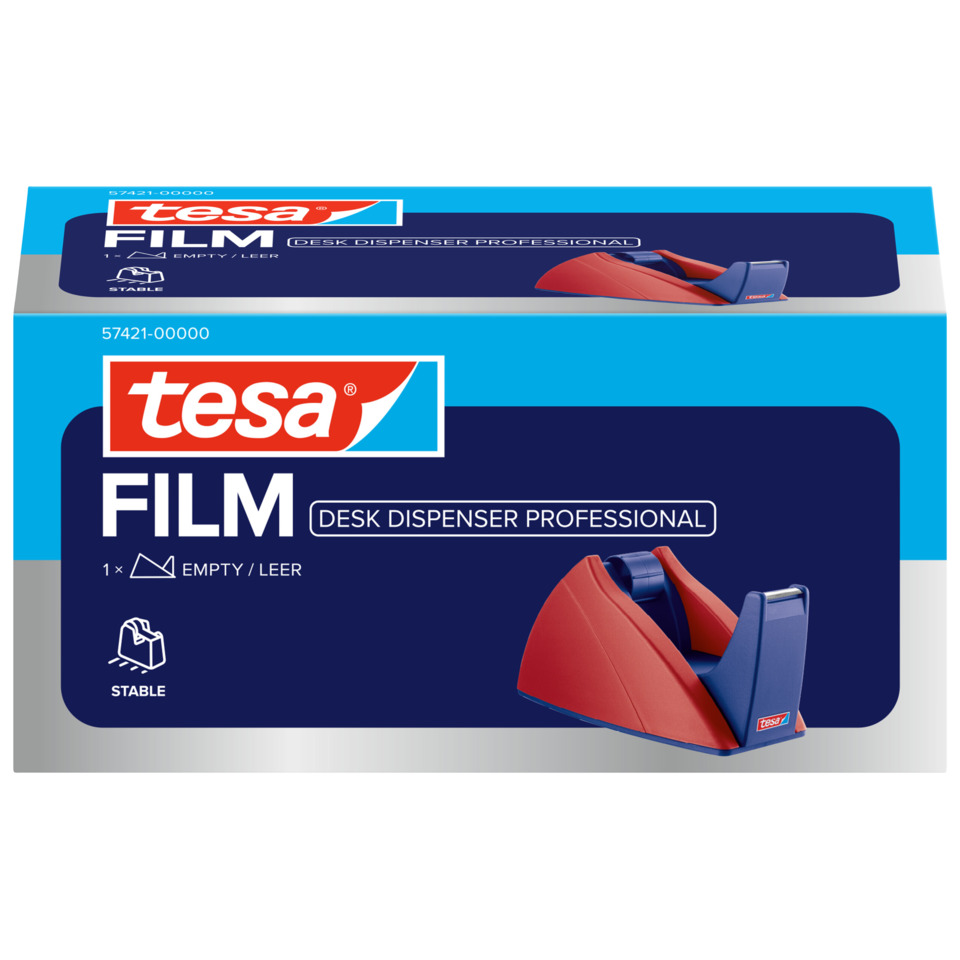 Klebebandabroller, Tesafilm, Abroller, Klebeband, Haushaltsgerät, Filament, Deskdispenser, professionell, blau, rot