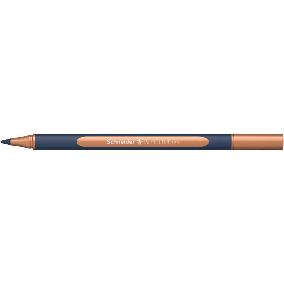 Marker, Stift, Permanentmarker, Blauer Körper, Kupferkappe
