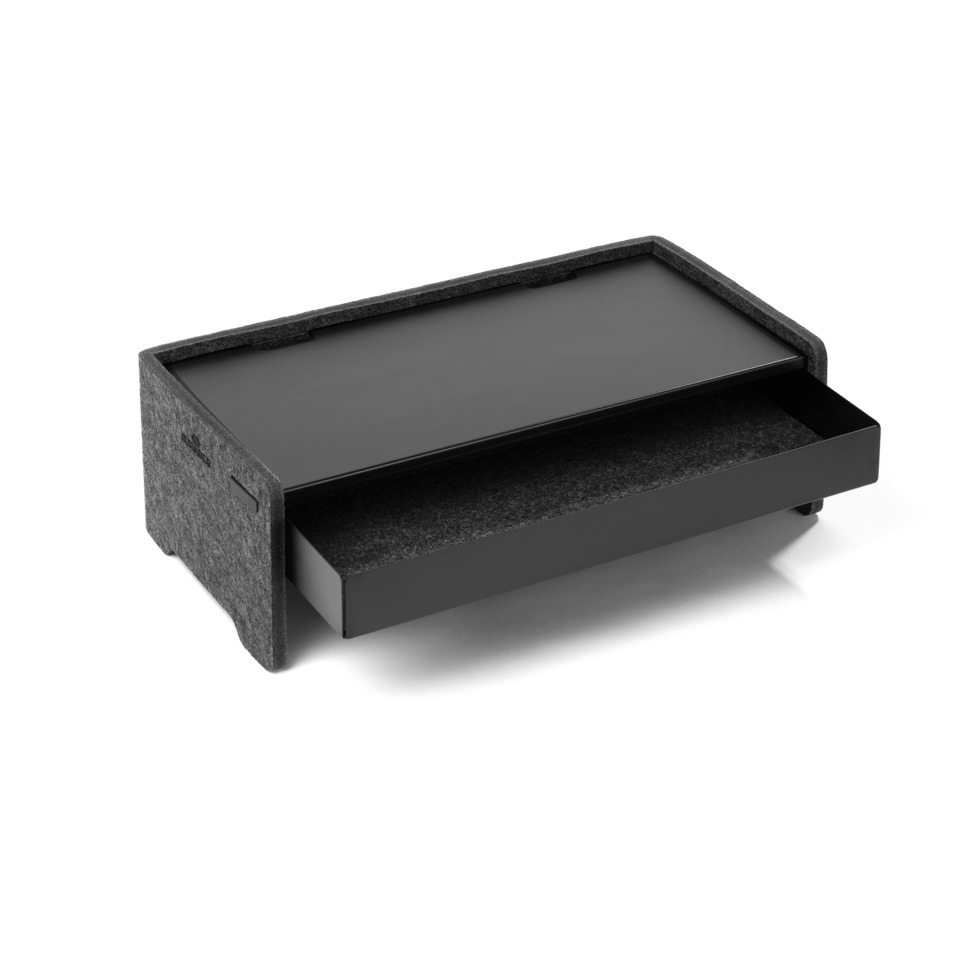 SD card Drawer, Aufbewahrungsfach, schwarzer Schublade, abgewinkelter Rand, Schaumstoffeinlage