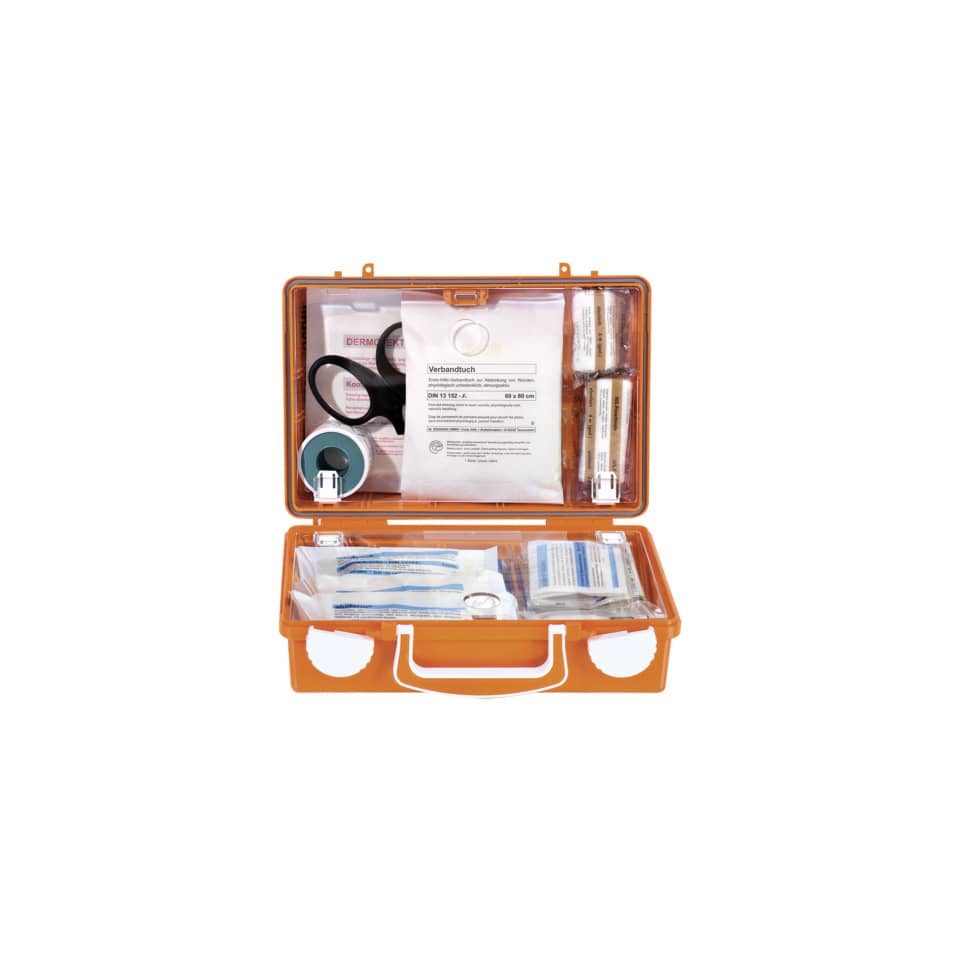 medizinische-ausstattung, notfallkit, erste-hilfe, tragbarer-koffer, verbandmaterial