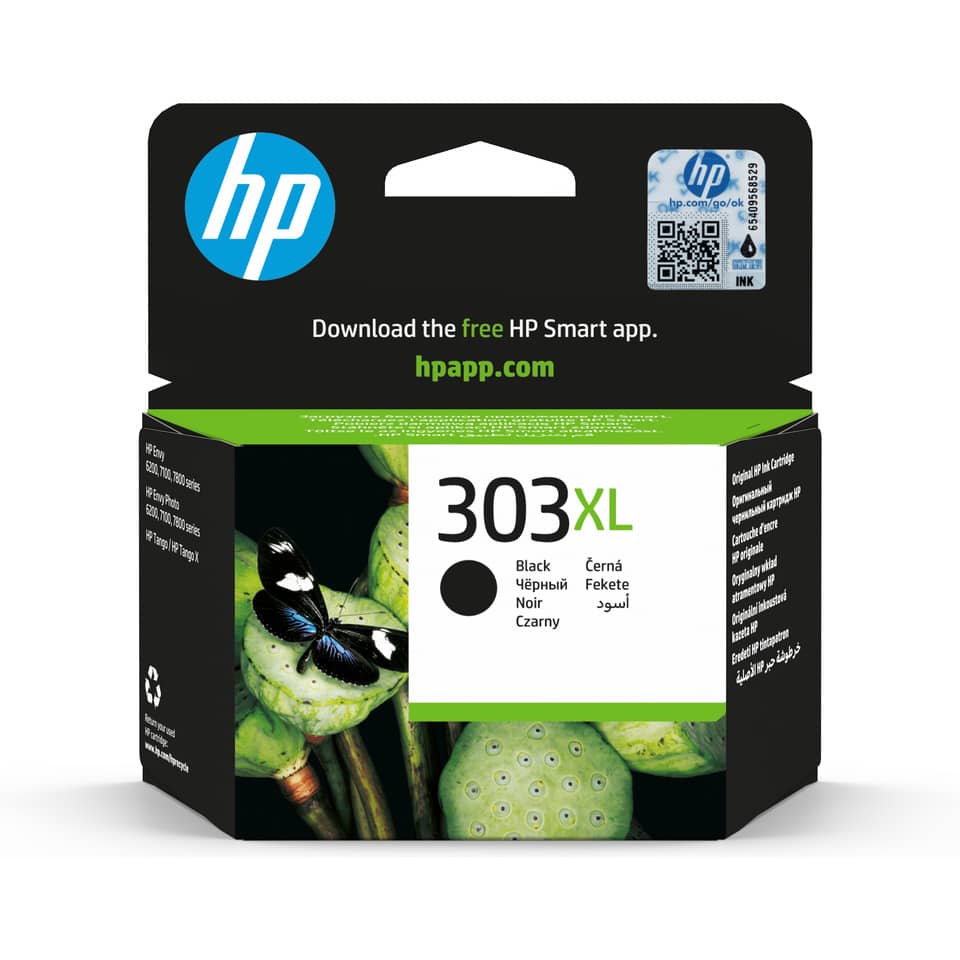 Tintenpatrone, HP 303XL, Schwarz, Patrone, Kartonverpackung
