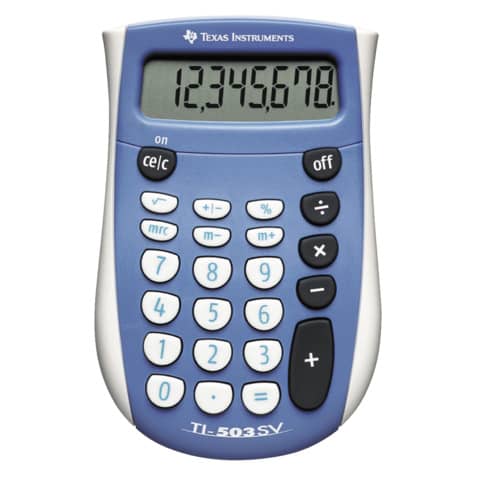 Taschenrechner TI-503 SV, Batterie, 79 x 121 x 19 mm TEXAS INSTRUMENTS 752709