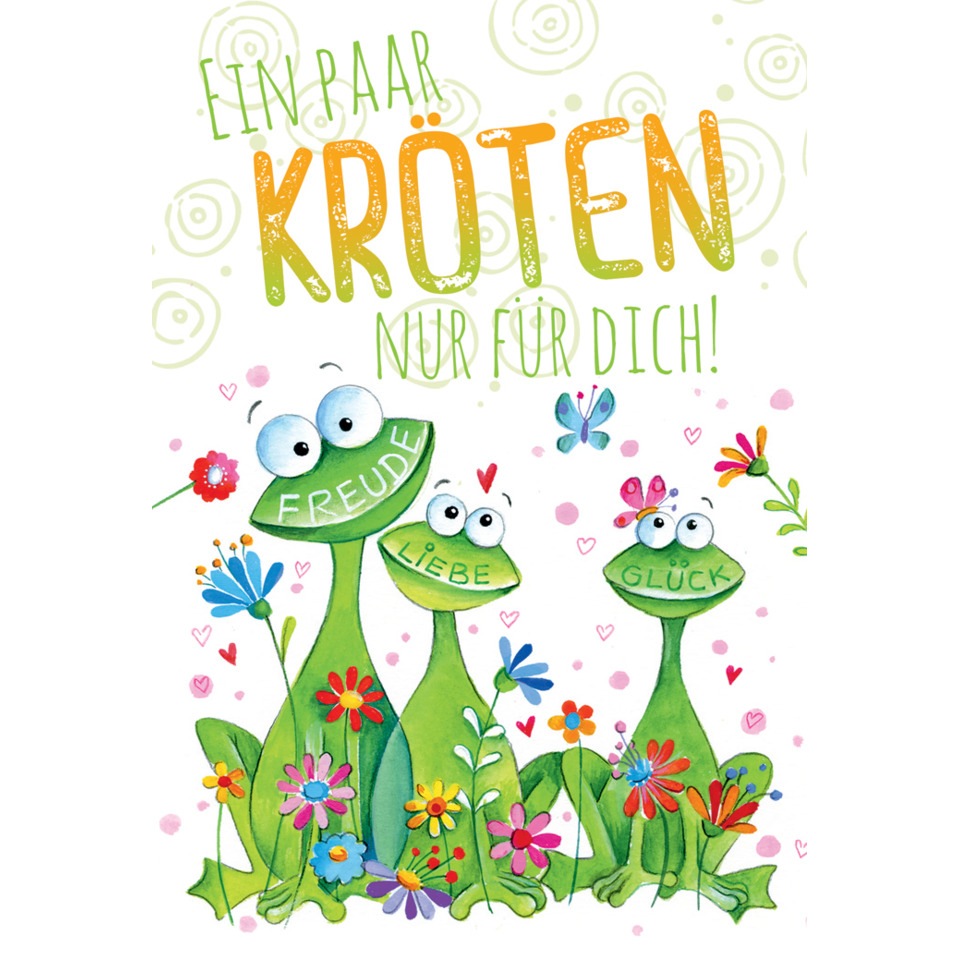 cartoon frogs, green frogs, flowers, butterflies, cute poster