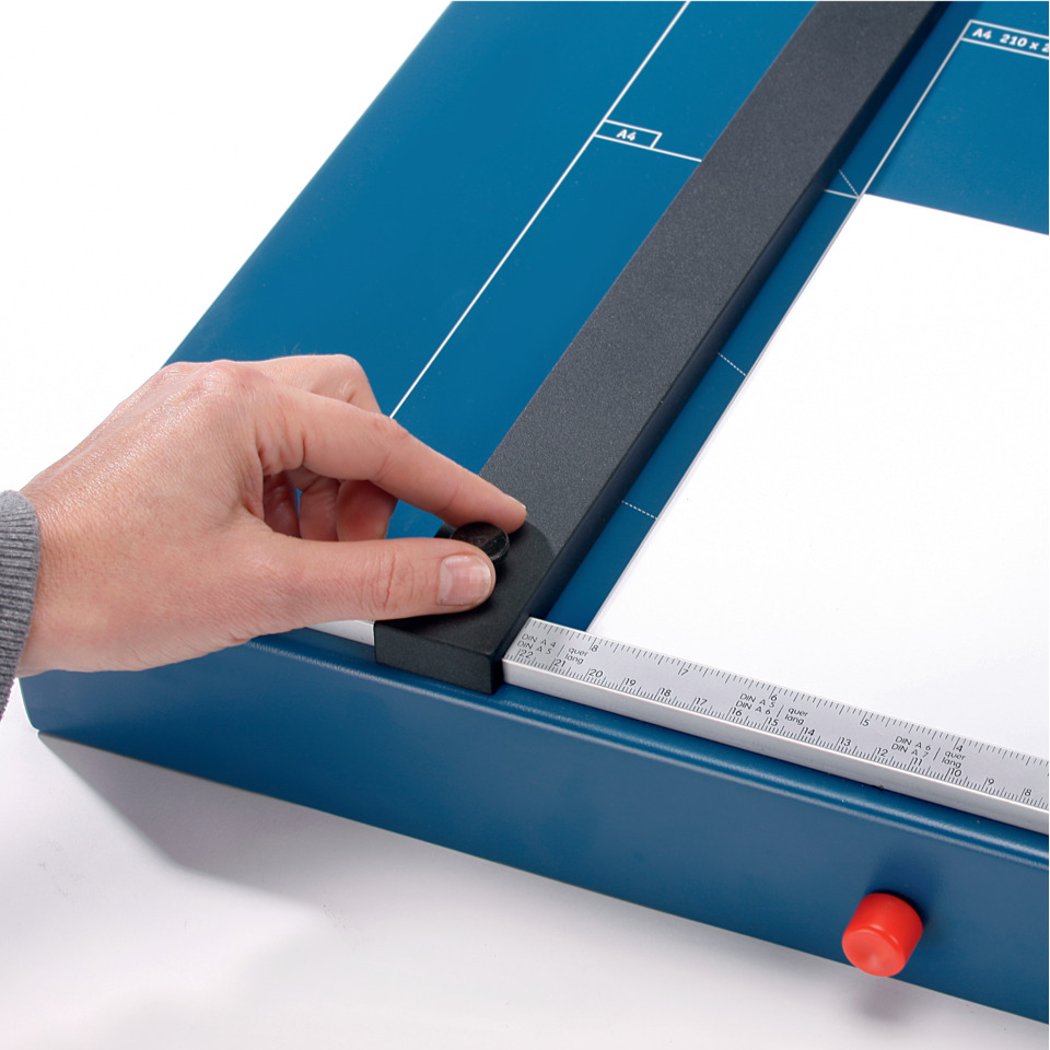Schneidetisch, Metalllineal, Skalierung, Blau, Handgriffe