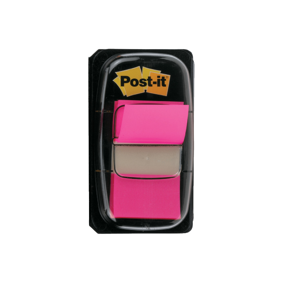 Post-it, Notizen, Haftpad, Neonpink, Klebezettel