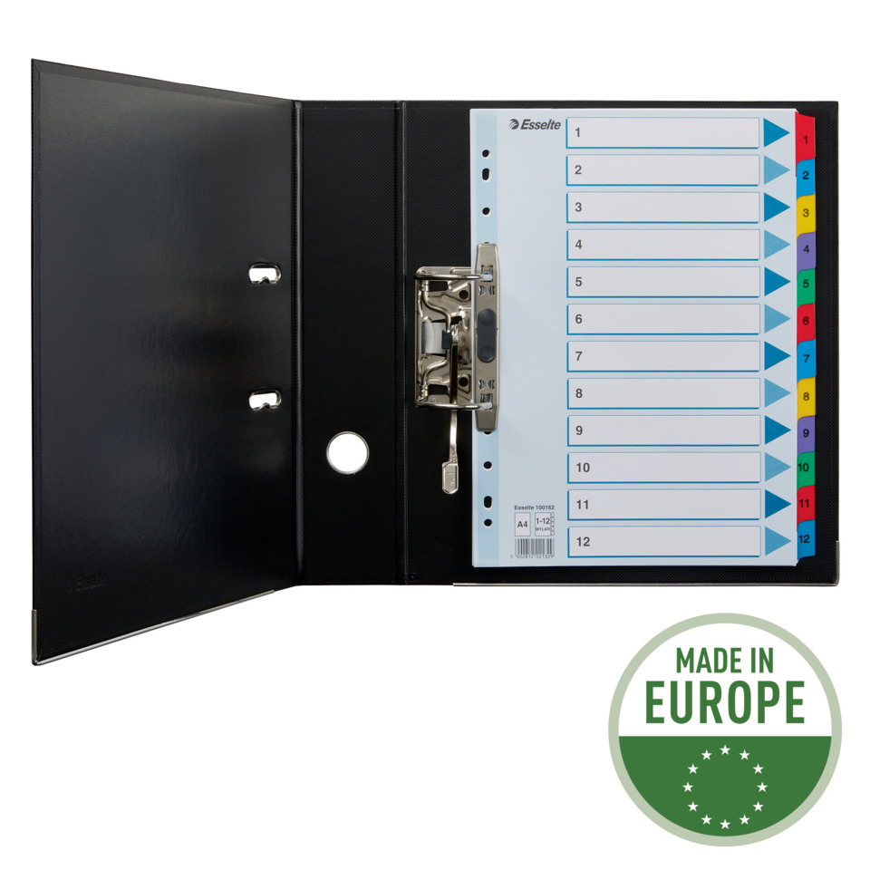 A4 Ordner, Ringordner, Ablagesystem, Trennblätter, Made in Europe