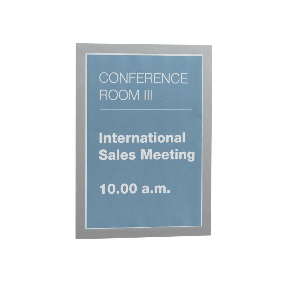 Konferenzraum-Schild, blaues Plakat, Besprechungsschild, Text Schild, Büro-Dekor