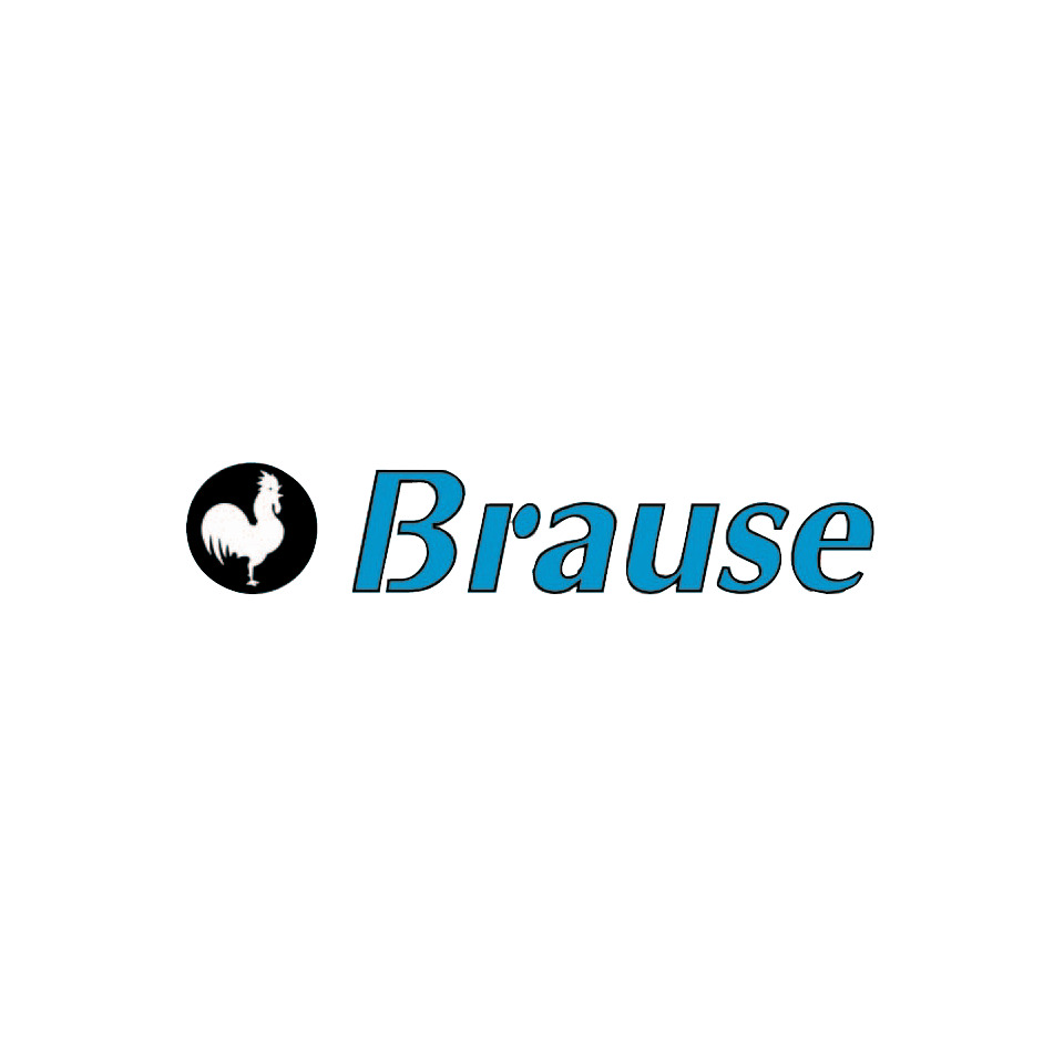 logo, brause, hahn, blaue schrift, rundes symbol