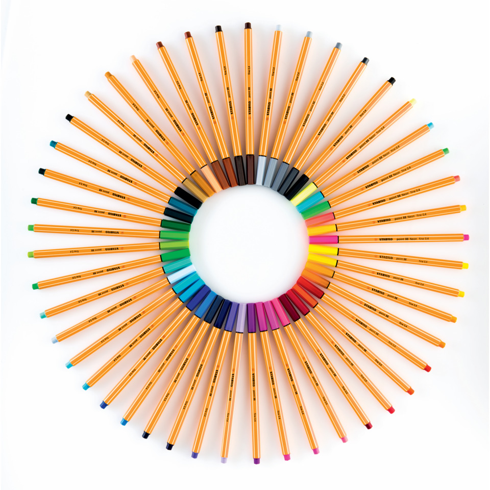 Buntstifte, Kreidebleistifte, Farbstifte, Buntstift-Set, Rundes Farbspektrum