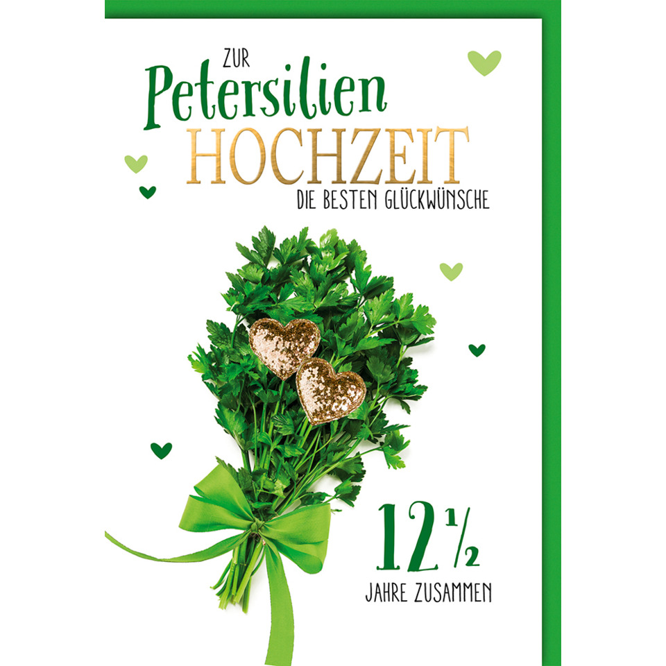 blumenstrauß, petersilie, hochzeit, grün, herzdeko