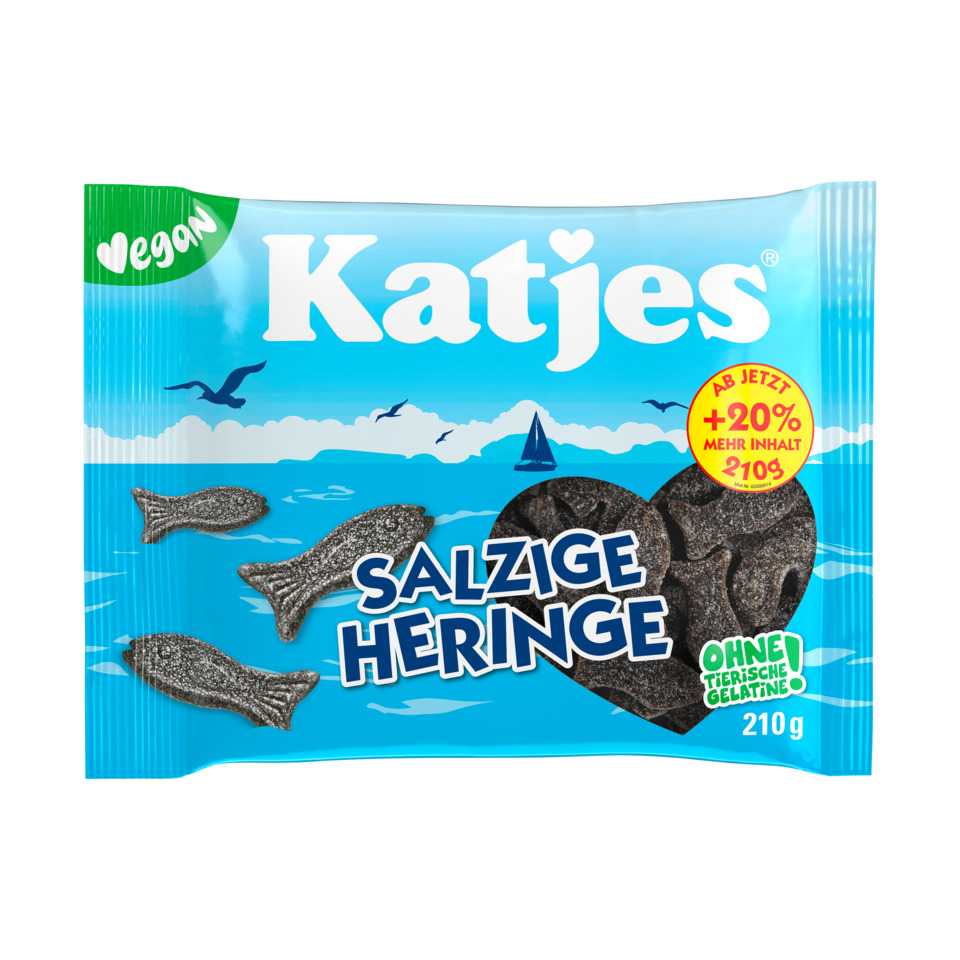 Salzige Heringe, Süßigkeiten?, Kauartikel?, 210 g, ohne Gelatine