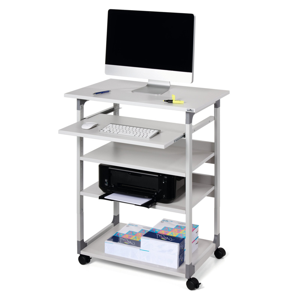 Schreibtischwagen, Computerwagen, Monitorhalterung, Printerablage, Rollwagen
