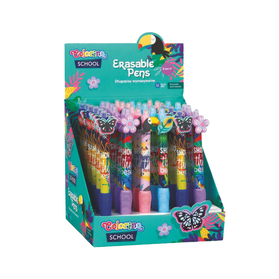 Gelschreiber Butterflies & Flowers, radierbar, sortiert COLORINO 80471PTR
