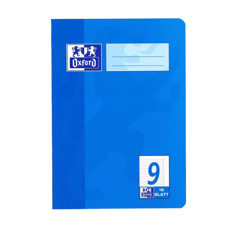 Heft, A5, 90g/m², 16 Blatt, Lin.9, liniert mit Rand OXFORD 100050371