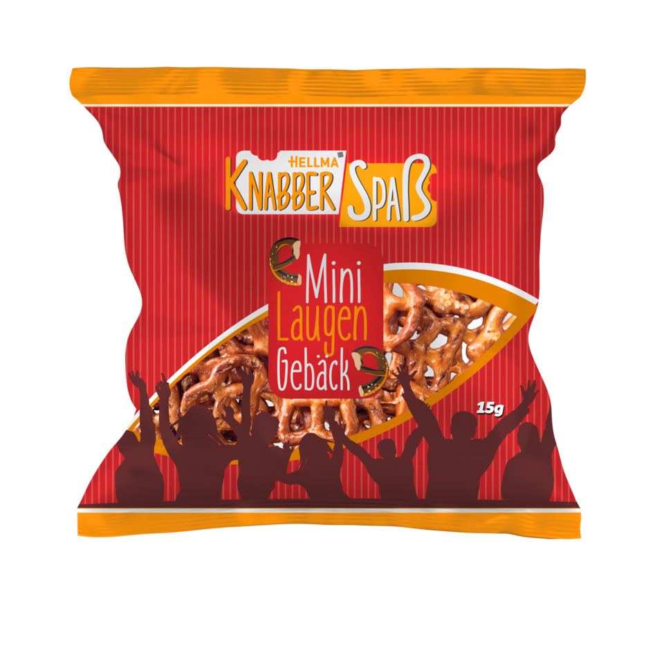 Mini-Laugen Gebäck, Knabber Snack, Gebäck, Laugenbrezel, 15g