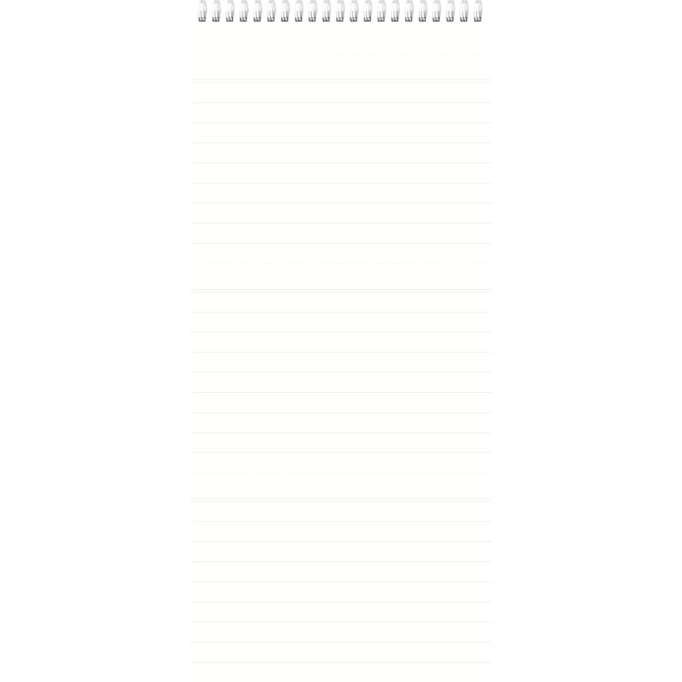notizblock, spiralbindung, querformat, linierte seiten, notizpapier