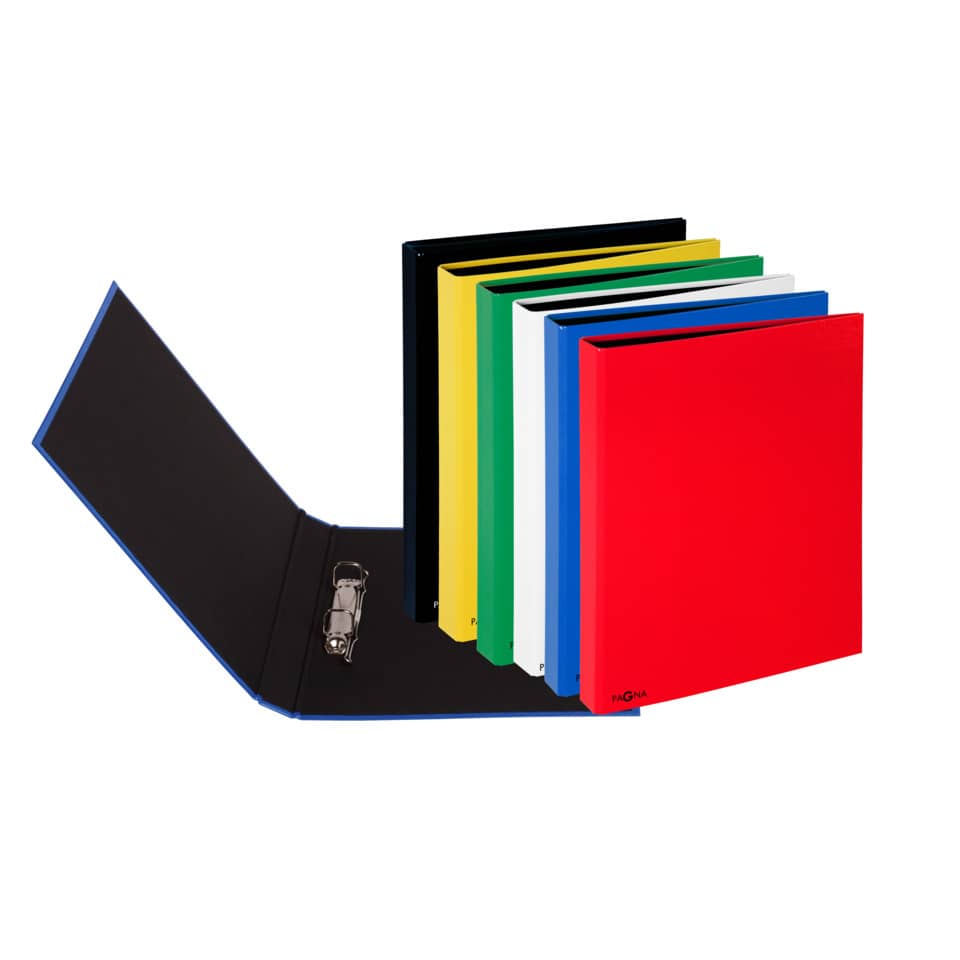 Ordner, A4-A5, bunte Ordner, Hefter, Schwarz/Blau