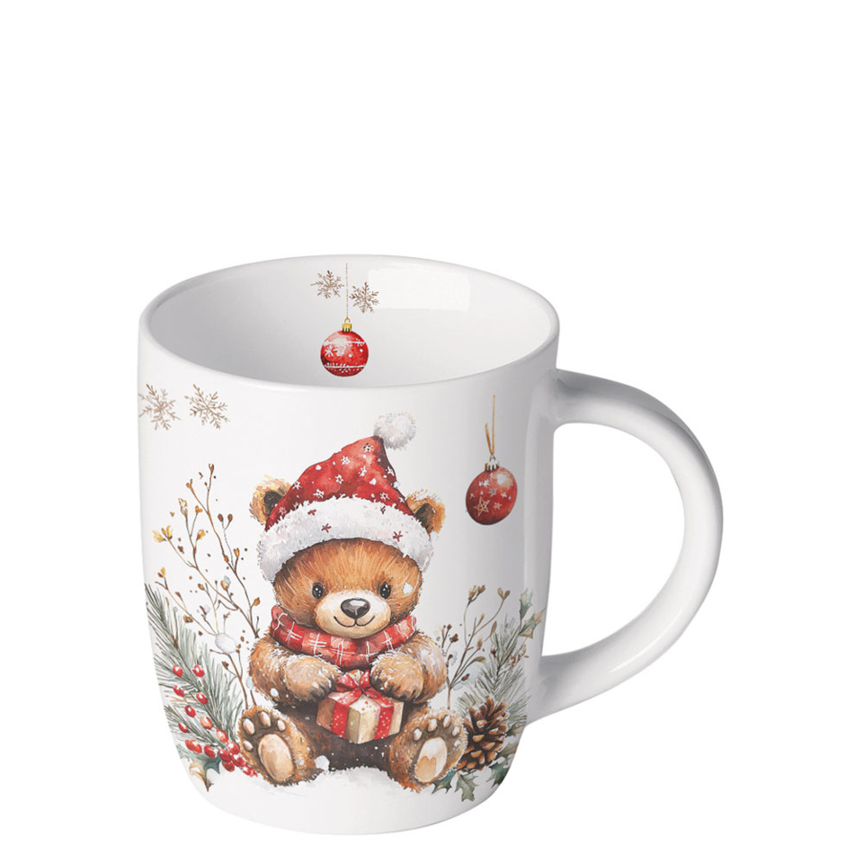 Tasse, Weihnachten, Teddy, Plüschbär, Motiv