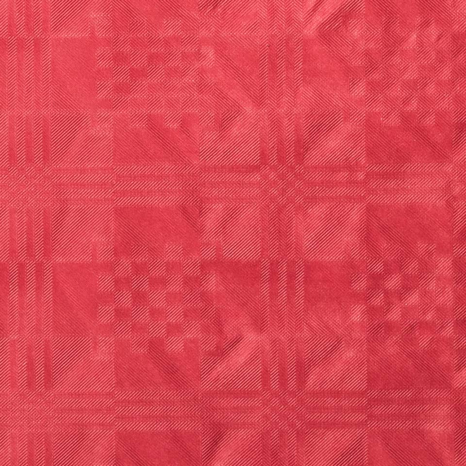 Platzsparende Tischdecke, Tischdecke, Karomuster, Rot, Textillaminierte Muster
