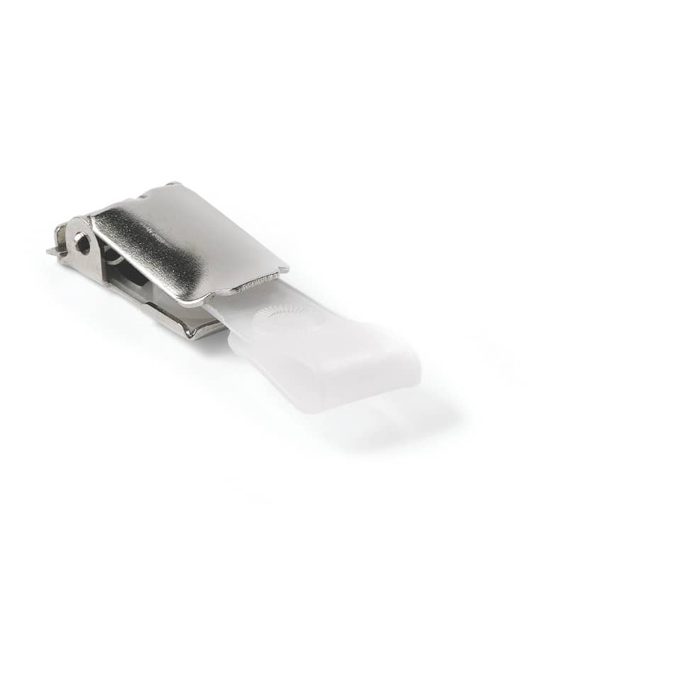 Kabelclip, Metallclip, Druckknopfclip, Klemmbefestigung, Kunststoffgriff