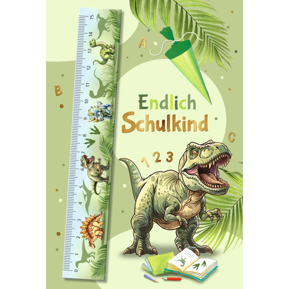 Dinosaurier, Lineal, Schulkind, Lernbuch, Mathematik