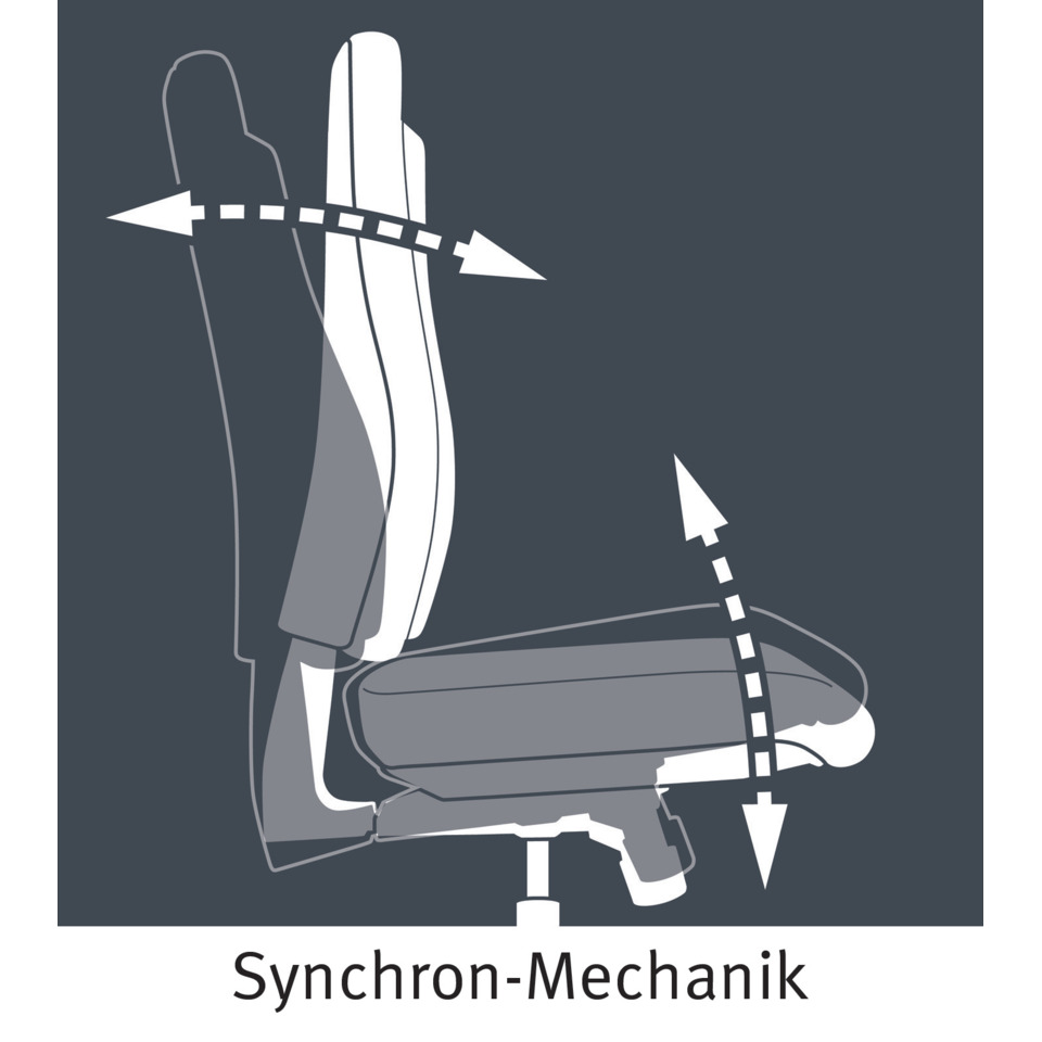 ergonomisch, Stuhl, verstellbar, Rückenlehne, Mechanismus