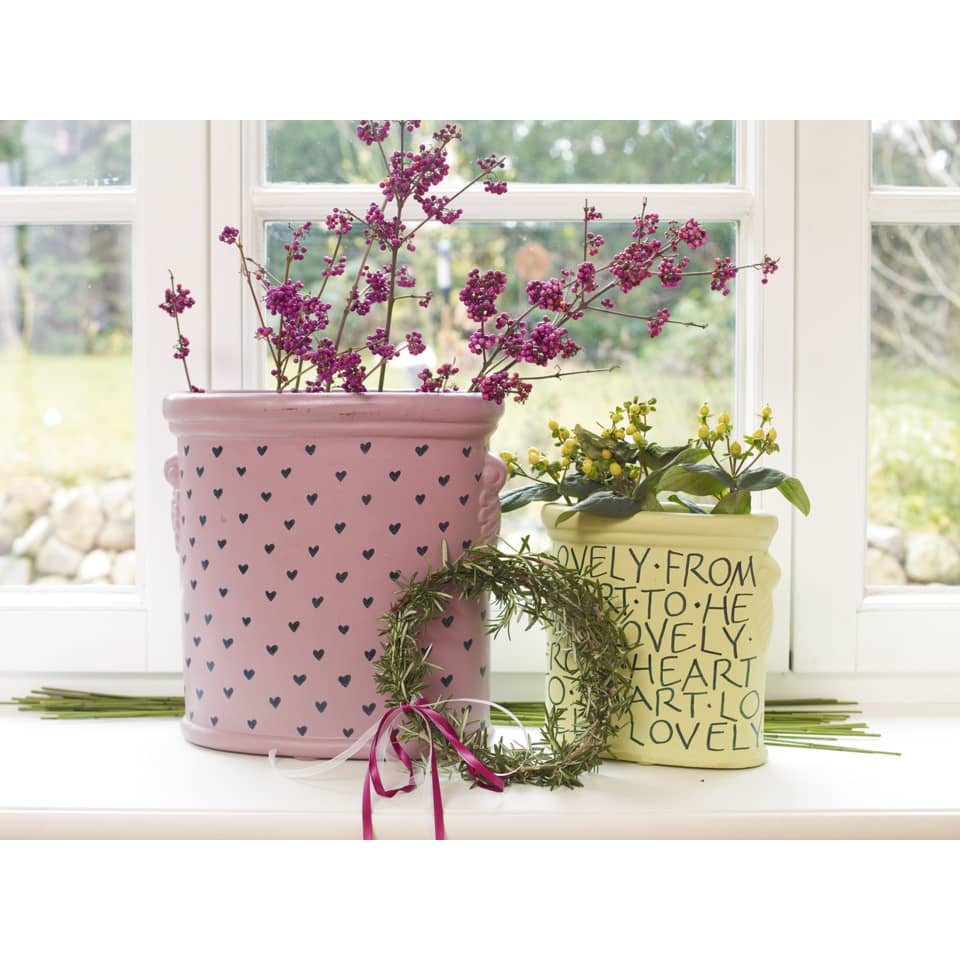 Blumenkübel, Topfpflanzen, Blumen, Herzmuster, Vasenideen