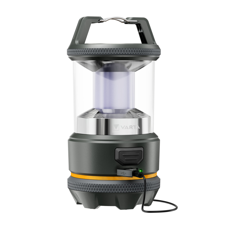 Laterne, LED-Lampe, Campingausrüstung, Korpus grün, Tragbar