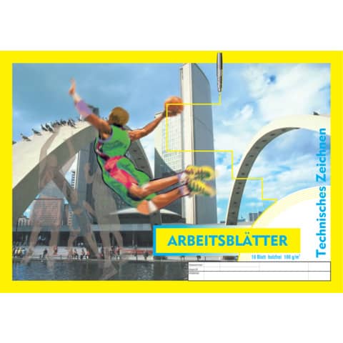 Arbeitsblock, A3, 100g/m², 10 Blatt PVP 2113