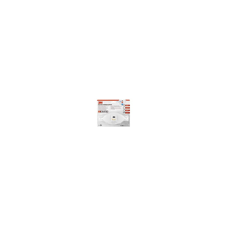 Atemschutzmaske FFP3 Aura Comfort Cool Flow Venti, 2er Pack, weiß 3M 9332-2