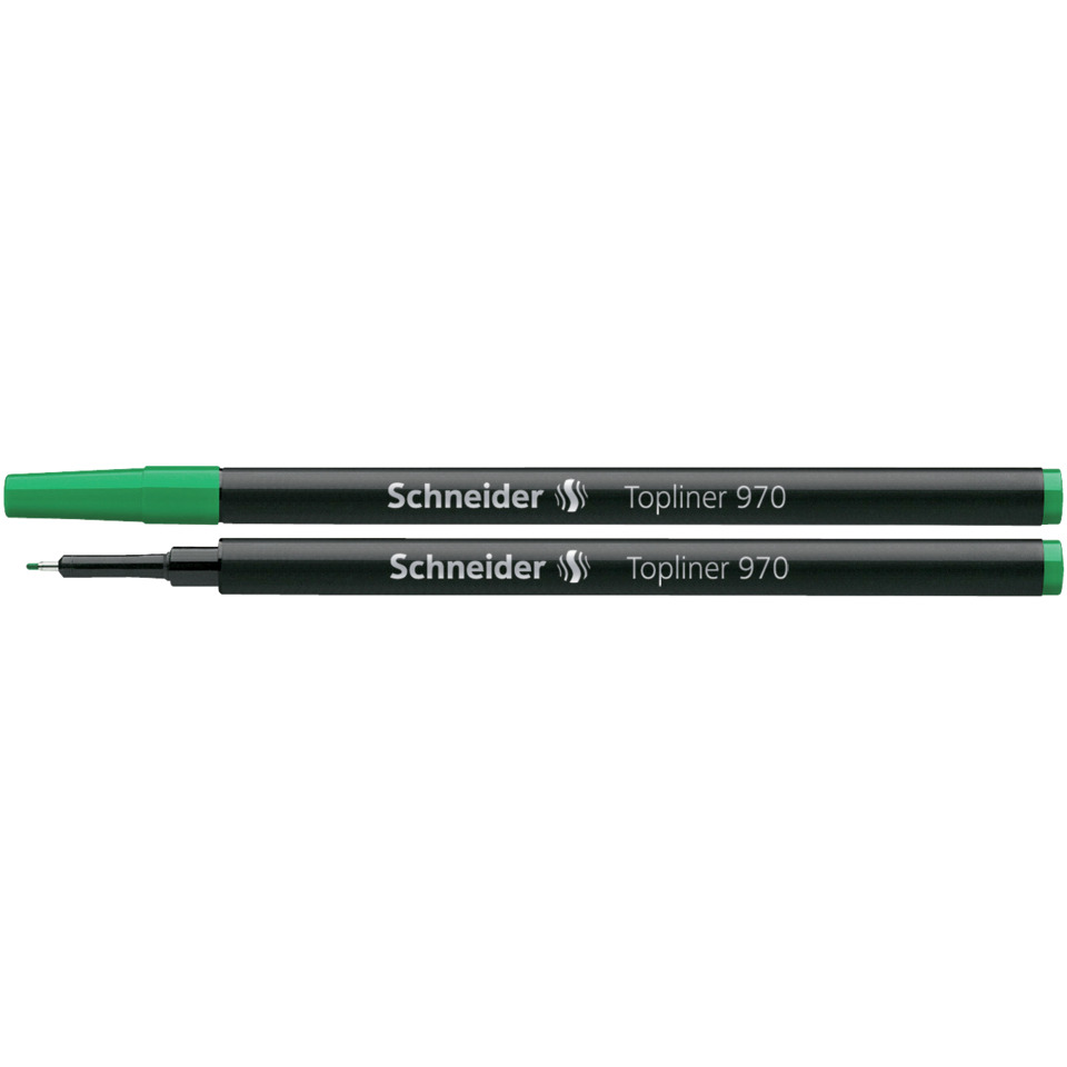 Topliner 970, Marker, Green cap, Fine point, Schneider