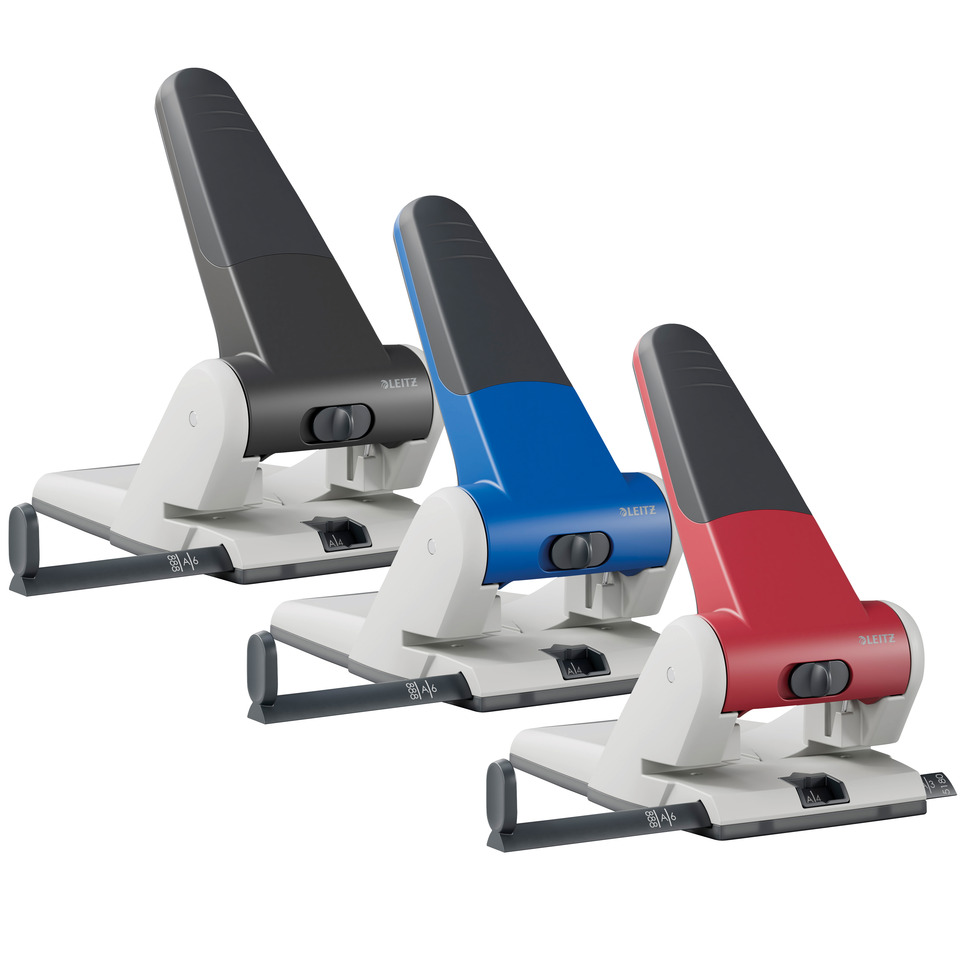 stapler, Bürostapler, drei Stück, verstellbarer Rücken, bunte Farben