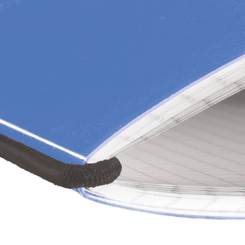hardcover, blau, Buch, Gummibord, Rücken