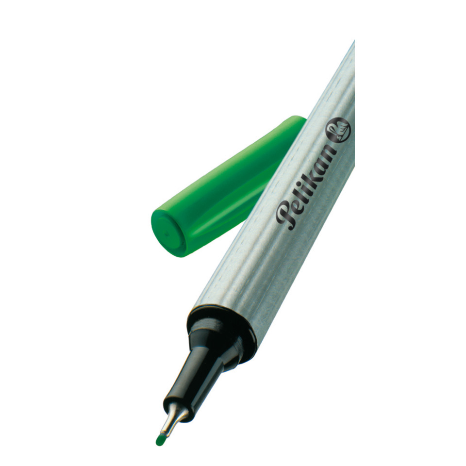 line-marker, marker, pen, green-cap, metal-body, Marker, Stift, Grüne Deckel, Feinspitze, Studio-Marker