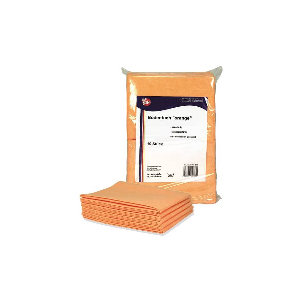 Reinigungstuch Boden 10ST orange 50x60cm SITO 3496875002