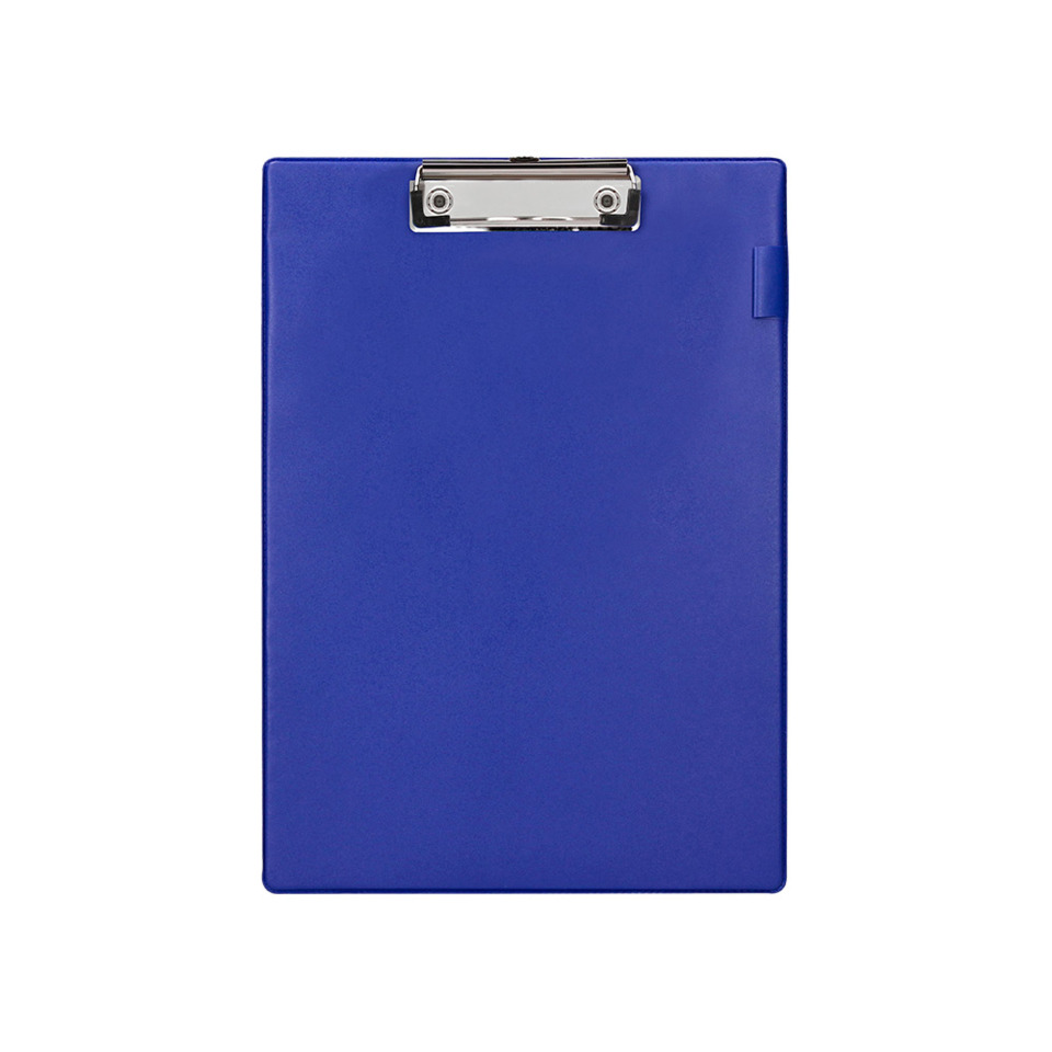 Klemmbrett, Clipboard, Blau, Glänzendes Metall, Pilotclip