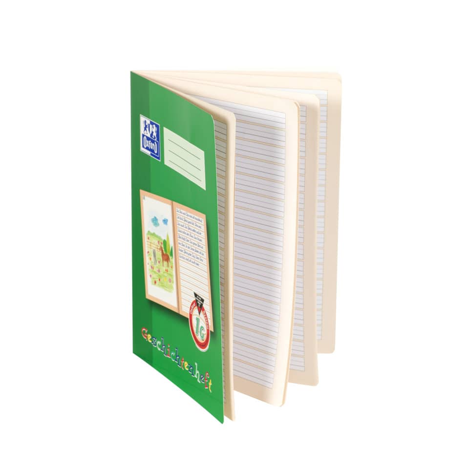 Notizbuch, Spiralblock, linierte Seiten, DIN A5, grün