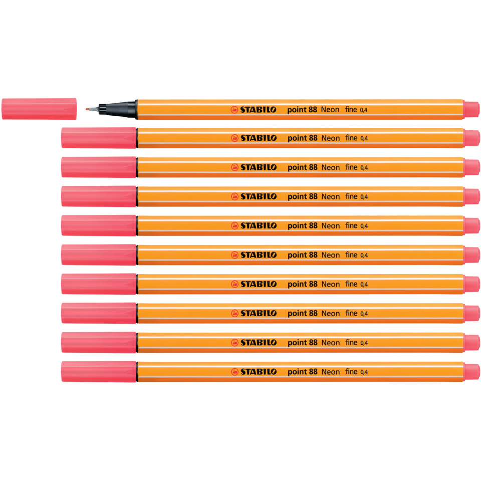 Highlight, Neon, Orange, Pink, Pens-Set