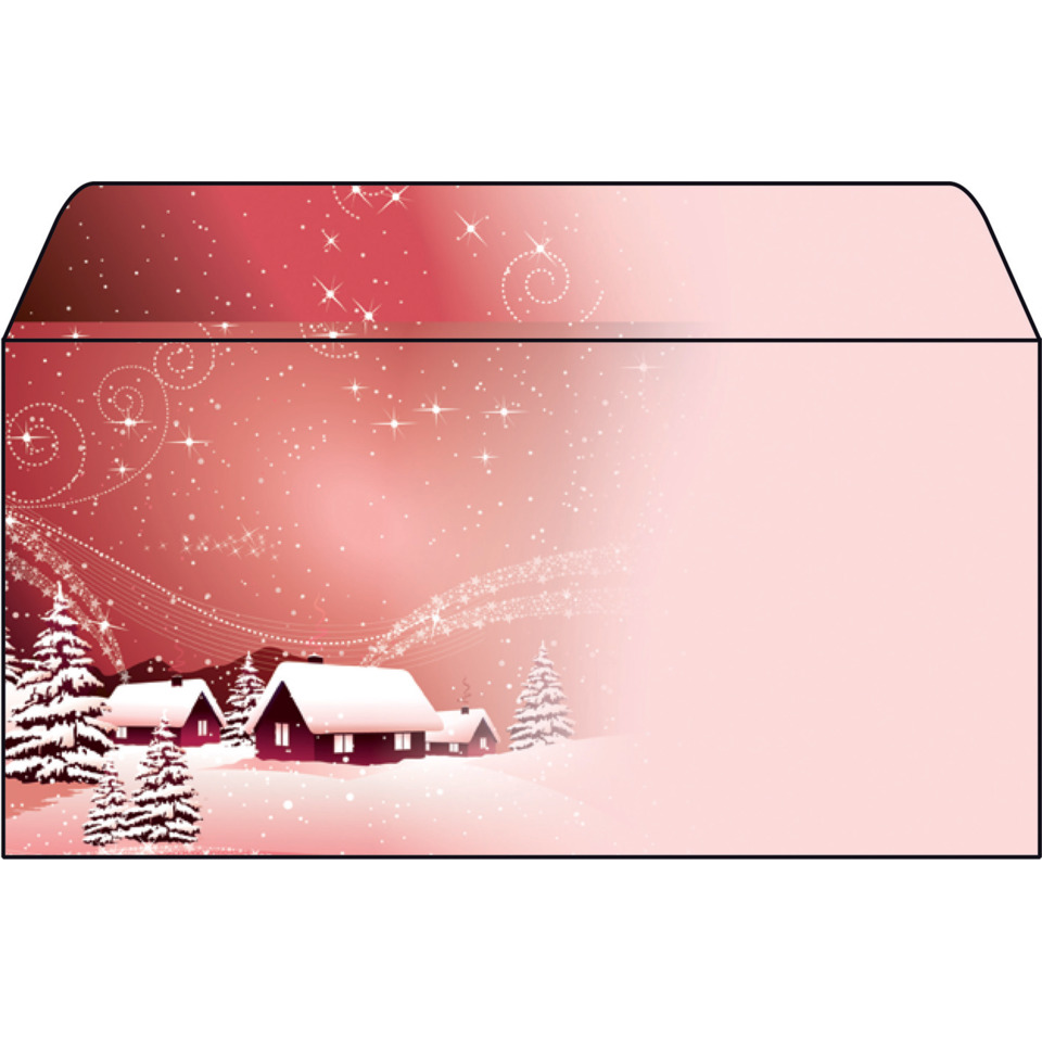 Weihnachts-Briefumschlag Silent Night, DIN lang, 90g/m², 50 Stück SIGEL DU033