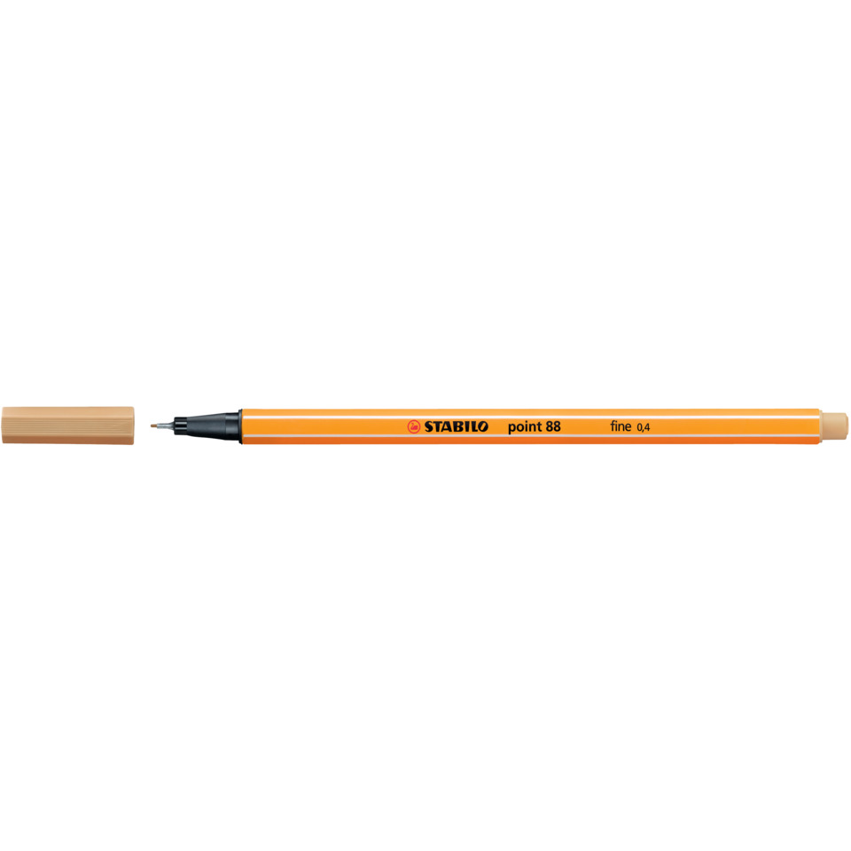 Bleistift, Fineliner, Grafikstift, orange, Spitzspitze, Stabilo Stift, orange Stift, Filzstift, Point 88, feine Spitze 0,4